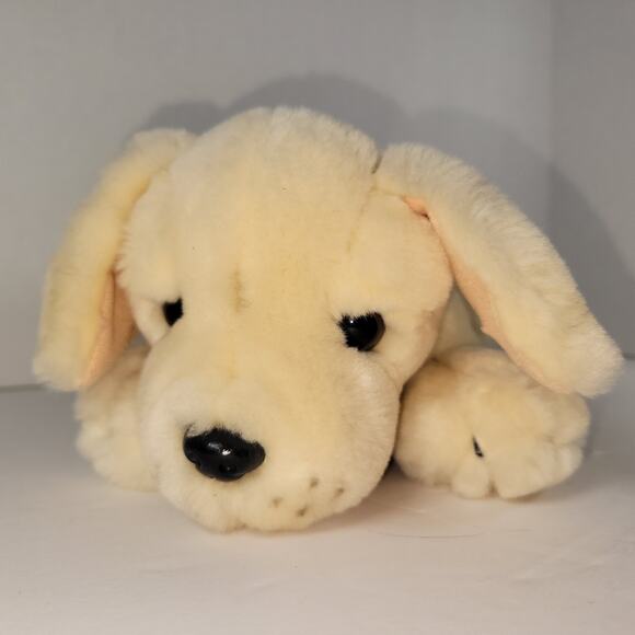Plush Lab Puppy Dog Stuffed Animal Cream 9" Soft Toy - Picture 2 of 13